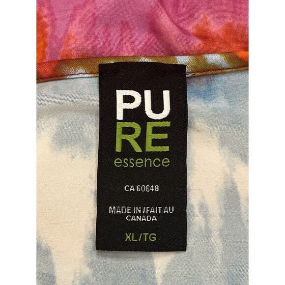 Pure Essence Tunic Top Size XL Soft Knit Multicolor Art To Wear Artsy Mod - Picture 10 of 13